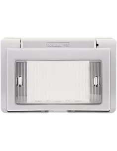 Support encastré étanche Marlanvil 1773 3P, gris ondulé 7035